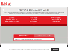 Tablet Screenshot of elektria.fi